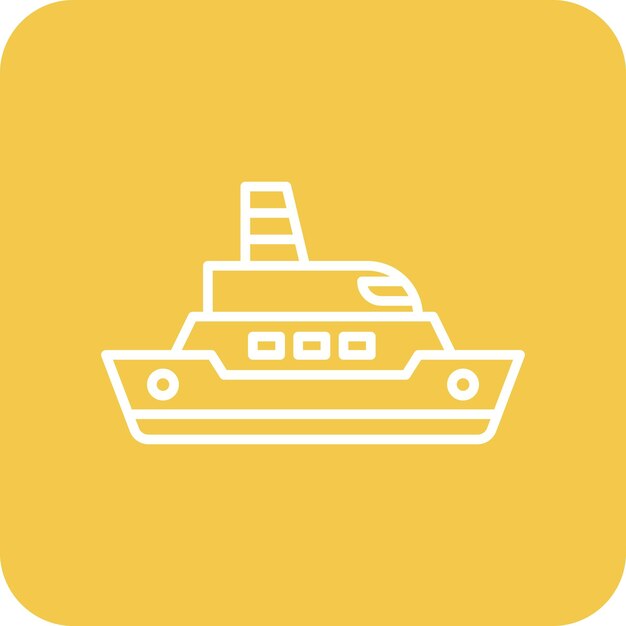La imagen vectorial del icono del barco se puede utilizar para la inmigración