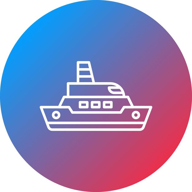 La imagen vectorial del icono del barco se puede utilizar para la inmigración