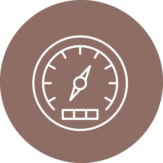 Imagen vectorial del icono del barómetro Se puede usar para el tiempo