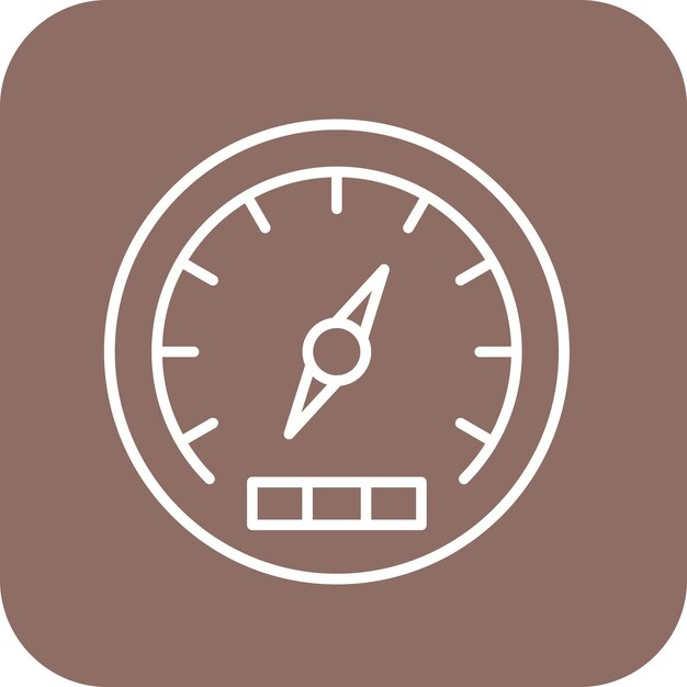 Imagen vectorial del icono del barómetro Se puede usar para el tiempo