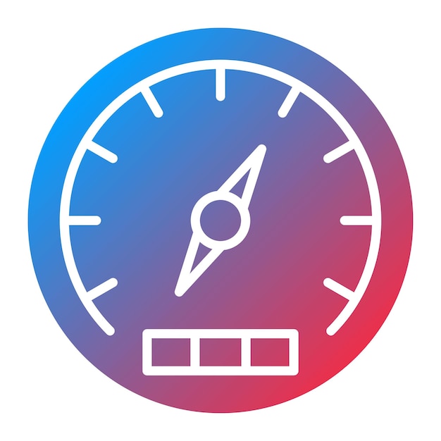 Imagen vectorial del icono del barómetro Se puede usar para el tiempo