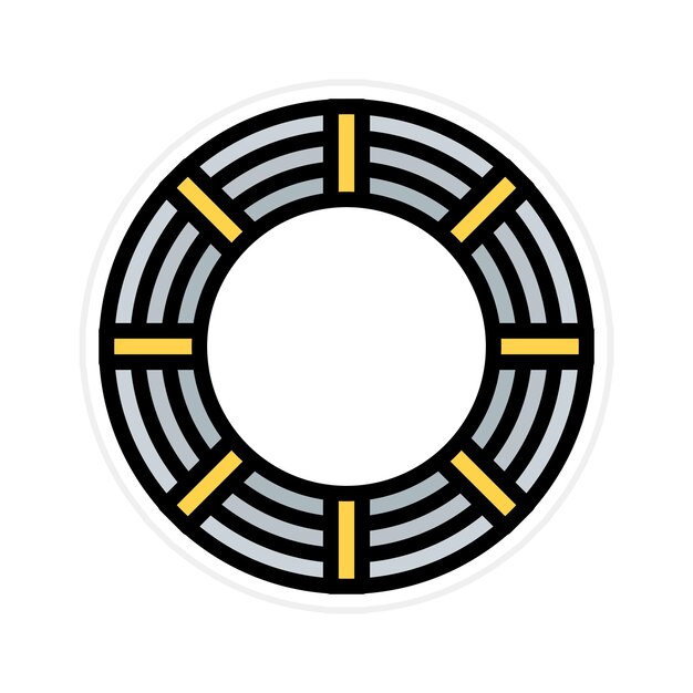 Imagen vectorial del icono de la barra de alambre Se puede utilizar para la metalurgia