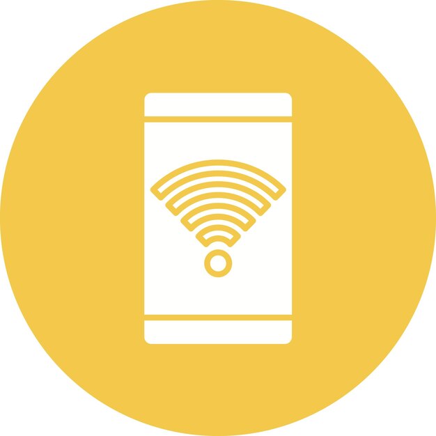 Imagen vectorial de icono de barra de señal Wifi 4 Se puede utilizar para la UX de la interfaz de usuario móvil