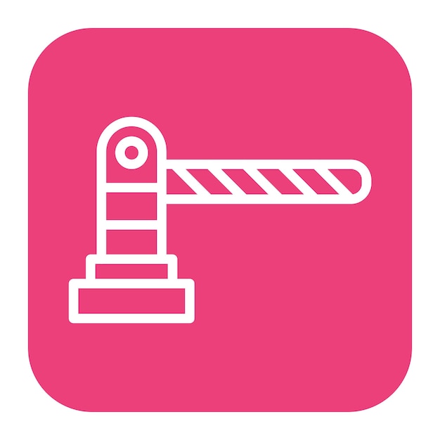 Imagen vectorial de icono de barrera Se puede usar para Museo