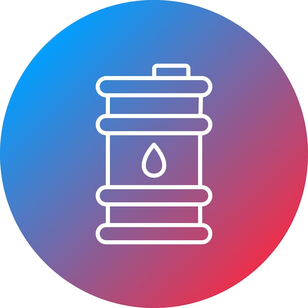 Imagen vectorial del icono del barril de petróleo Se puede utilizar para la contaminación