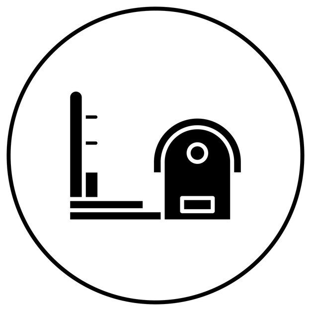Imagen vectorial del icono del barril Se puede usar para Pilates
