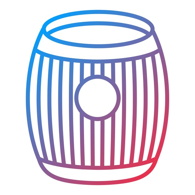 Imagen vectorial del icono del barril Se puede usar para Pirate
