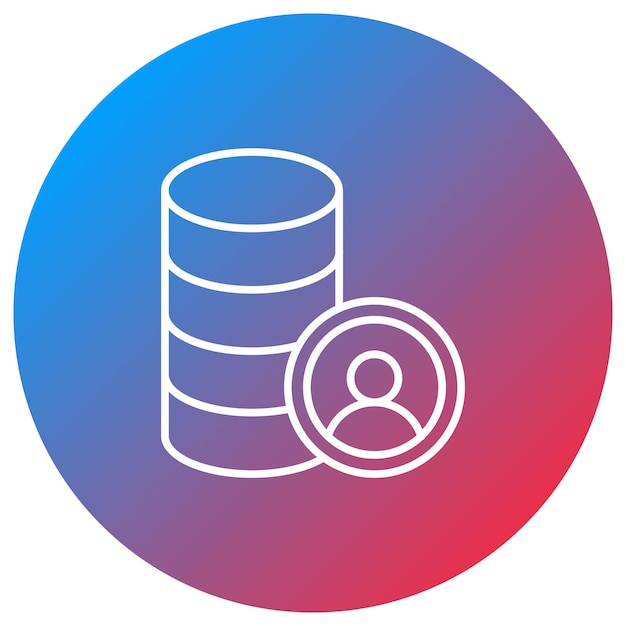 Imagen vectorial de icono de base del cliente Se puede utilizar para el servicio de marketing en Internet