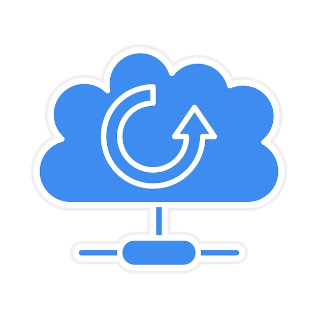 Imagen vectorial de icono de base de datos de cable Se puede utilizar para alojamiento web