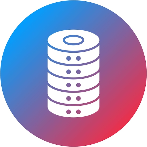 Imagen vectorial del icono de la base de datos Se puede utilizar para la interfaz de usuario