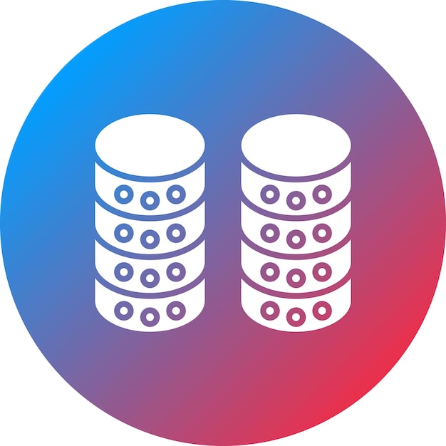 Imagen vectorial de icono de base de datos Se puede utilizar para el marketing web