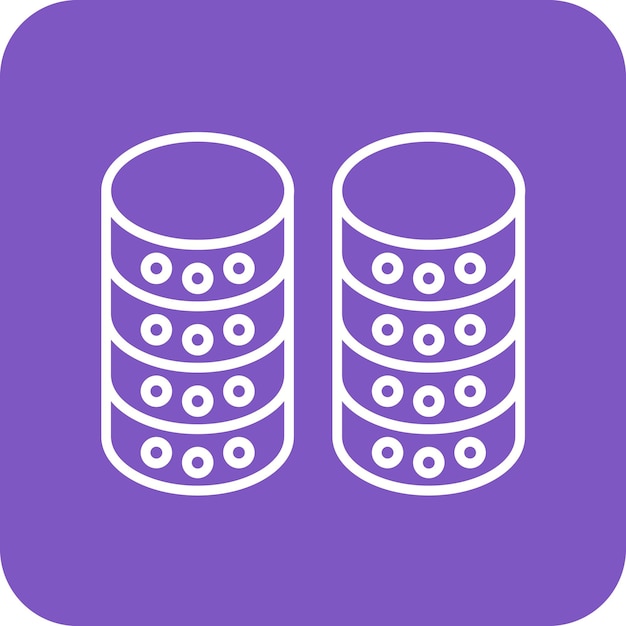 Imagen vectorial de icono de base de datos Se puede utilizar para el marketing web