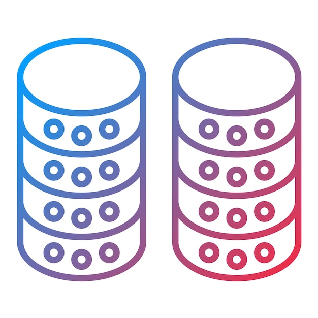 Imagen vectorial de icono de base de datos Se puede utilizar para el marketing web