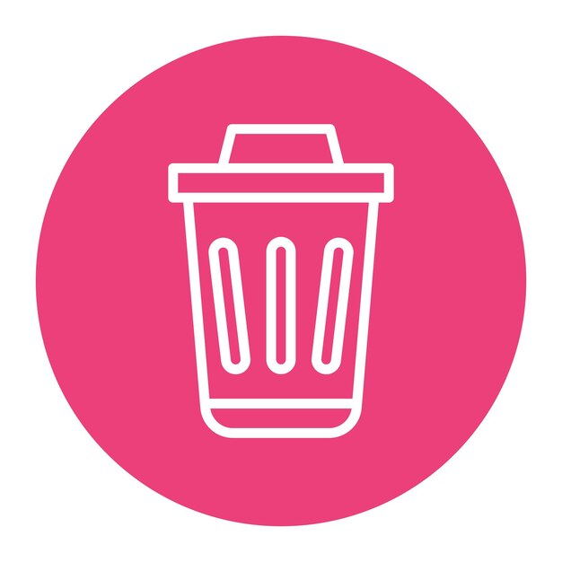 Imagen vectorial del icono de la basura Se puede usar para sin techo