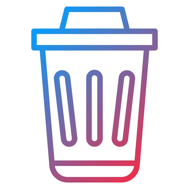 Imagen vectorial del icono de la basura Se puede usar para sin techo