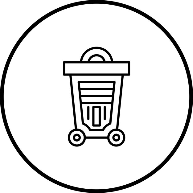 Imagen vectorial del icono de la basura Se puede utilizar para Economía