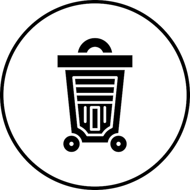 Imagen vectorial del icono de la basura Se puede utilizar para Economía