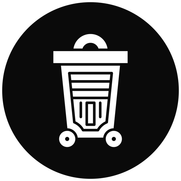 Imagen vectorial del icono de la basura Se puede utilizar para Economía