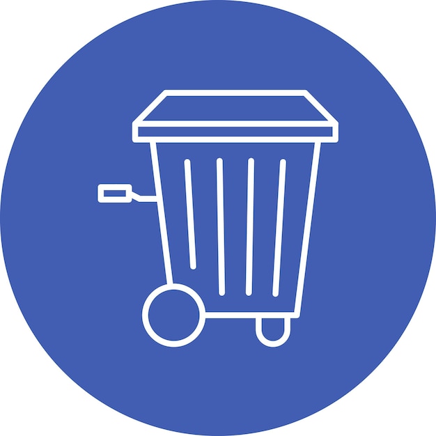 Imagen vectorial del icono de la basura Se puede utilizar para la rutina de higiene