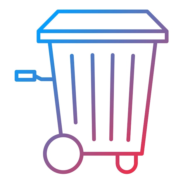 Imagen vectorial del icono de la basura Se puede utilizar para la rutina de higiene
