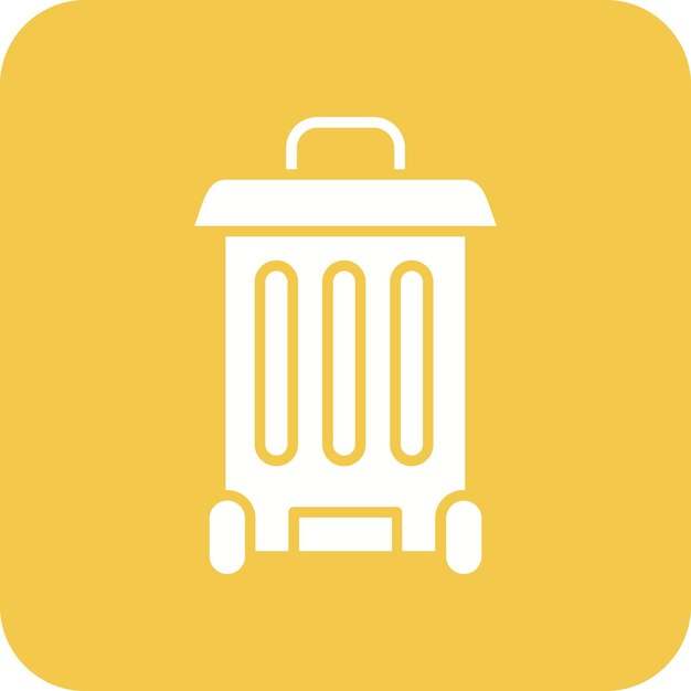 Imagen vectorial del icono de la basura de reciclaje Se puede utilizar para negocios y finanzas