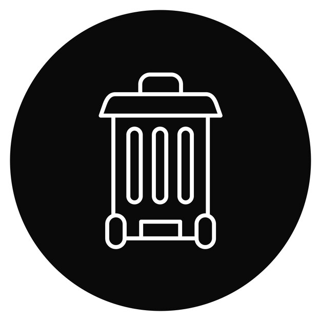 Imagen vectorial del icono de la basura de reciclaje Se puede utilizar para negocios y finanzas