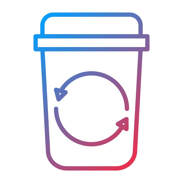 Vector imagen vectorial del icono de la basura de reciclaje puede utilizarse para ecología