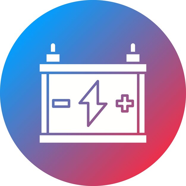Imagen vectorial del icono de la batería Se puede utilizar para la energía nuclear