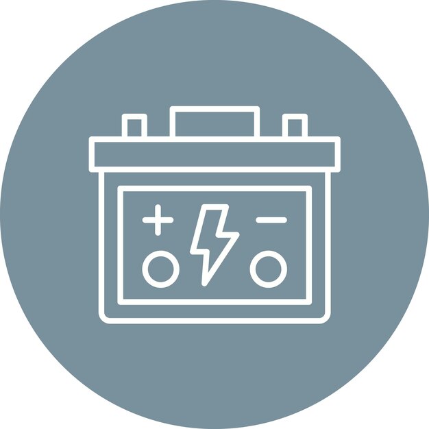 Vector imagen vectorial del icono de la batería se puede utilizar para el servicio de taxis