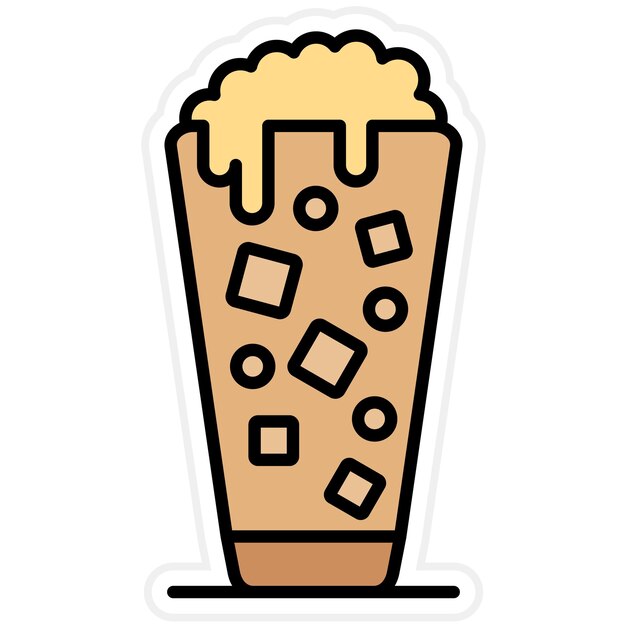 Imagen vectorial del icono del batido Se puede usar para bebidas