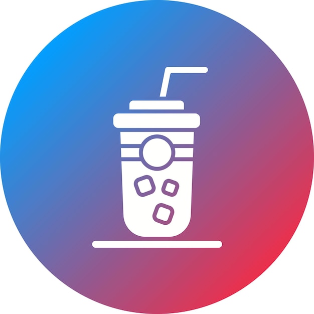 Imagen vectorial del icono del batido Se puede usar para la comida callejera