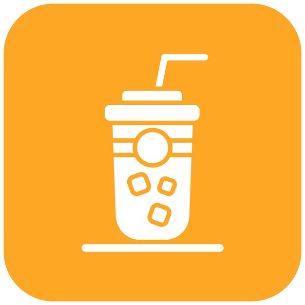Imagen vectorial del icono del batido Se puede usar para la comida callejera