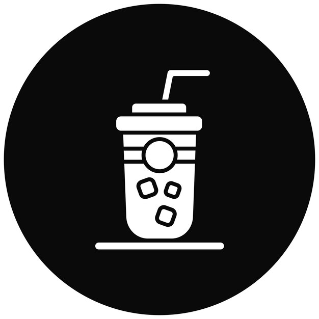 Imagen vectorial del icono del batido Se puede usar para la comida callejera