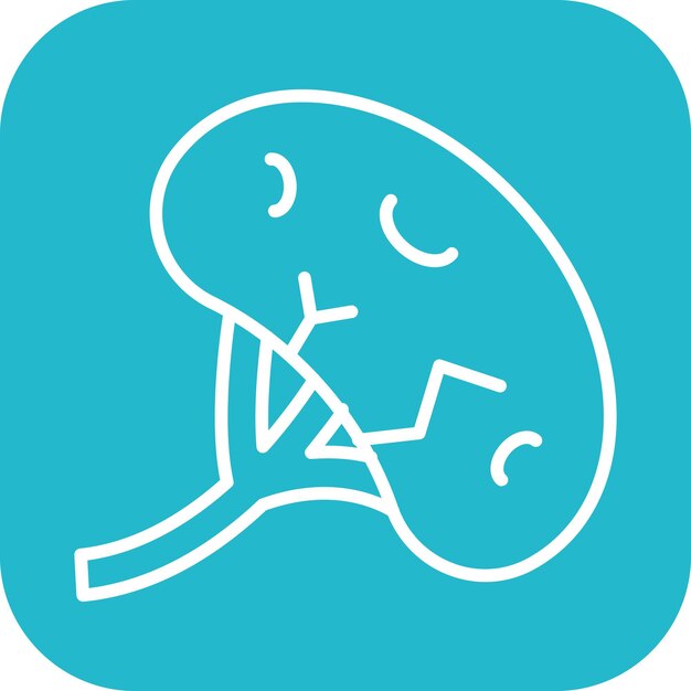 Imagen vectorial del icono del bazo Se puede utilizar para la anatomía humana