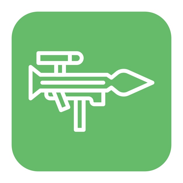 Imagen vectorial del icono de Bazooka Se puede usar para disparar