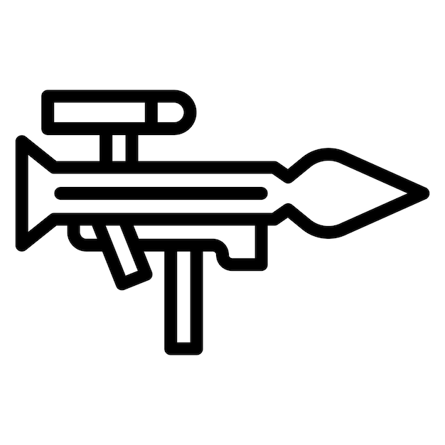 Imagen vectorial del icono de Bazooka Se puede usar para disparar