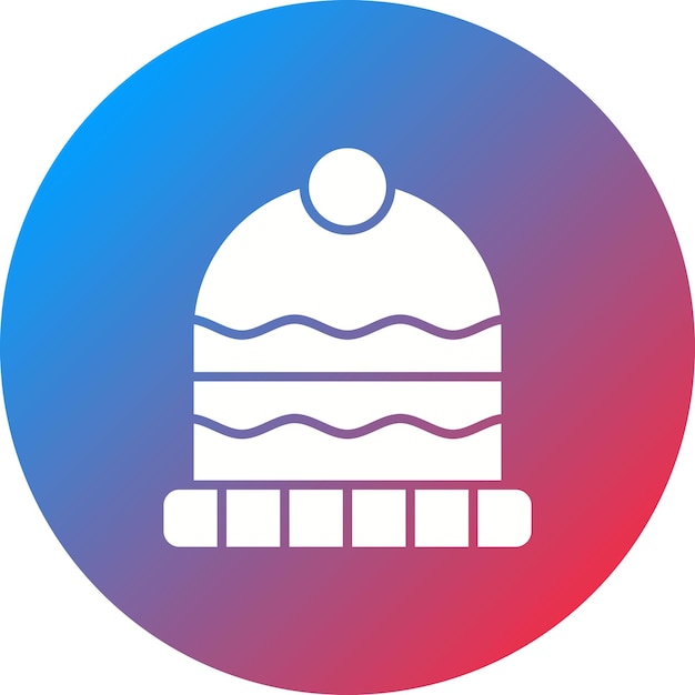 Imagen vectorial del icono de Beanie Se puede usar para Moda