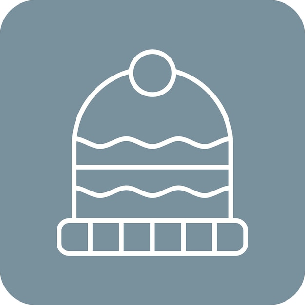 Imagen vectorial del icono de Beanie Se puede usar para Moda