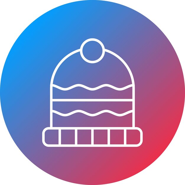 Imagen vectorial del icono de Beanie Se puede usar para Moda