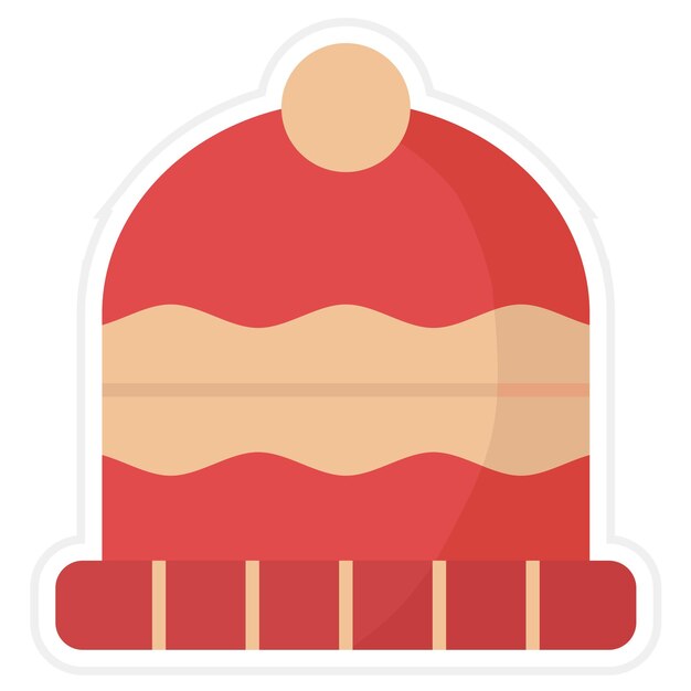 Vector imagen vectorial del icono de beanie se puede usar para moda