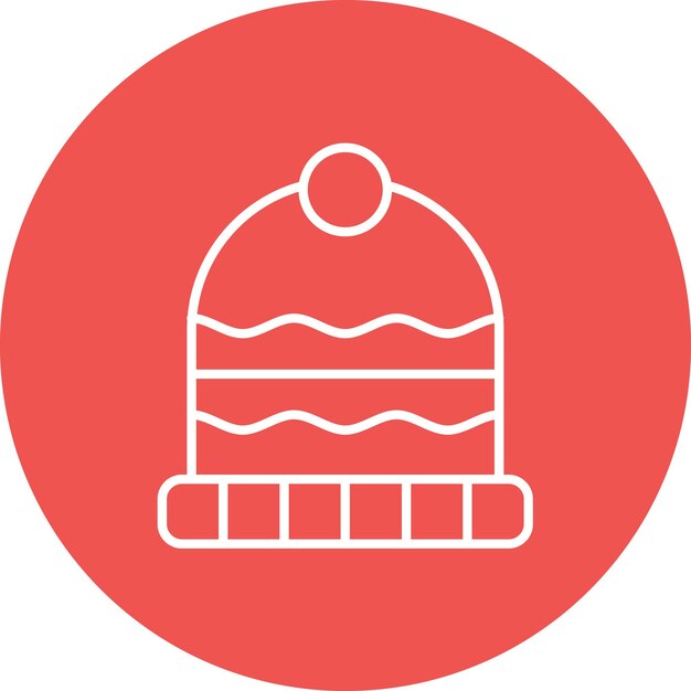 Imagen vectorial del icono de Beanie Se puede usar para Moda