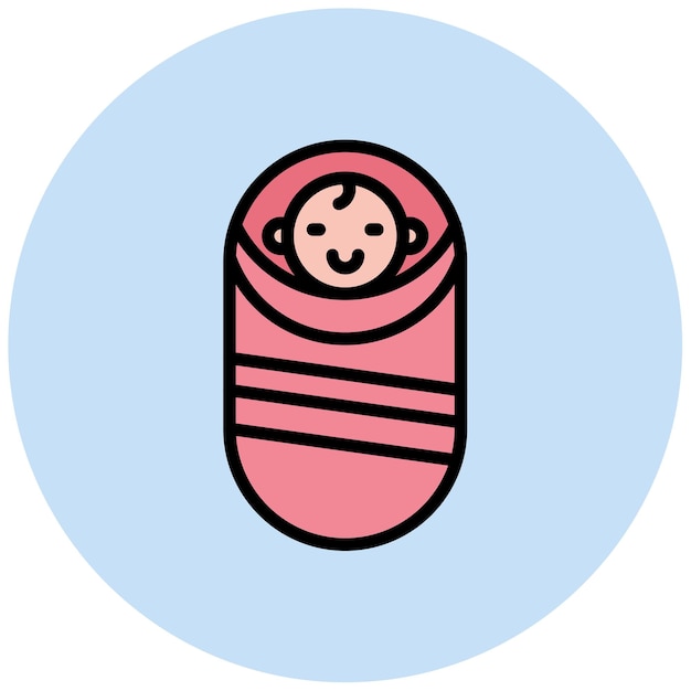 Imagen vectorial del icono del bebé Se puede utilizar para la maternidad