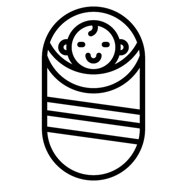 Imagen vectorial del icono del bebé Se puede utilizar para la maternidad