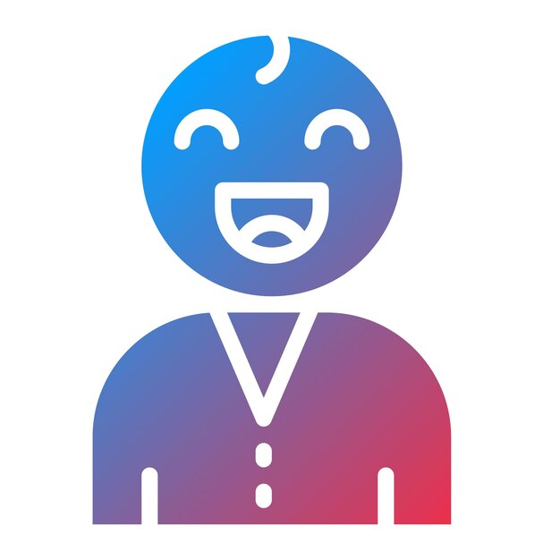 Imagen vectorial de icono de bebé riendo Se puede usar para la maternidad