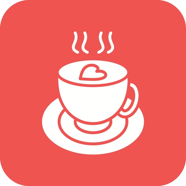 Imagen vectorial del icono de la bebida caliente Se puede usar para el otoño