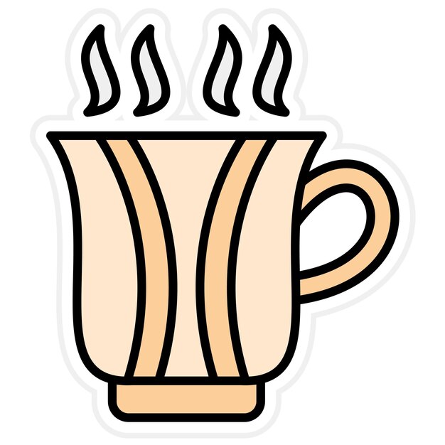 Imagen vectorial de icono de bebida caliente Se puede usar para viajes