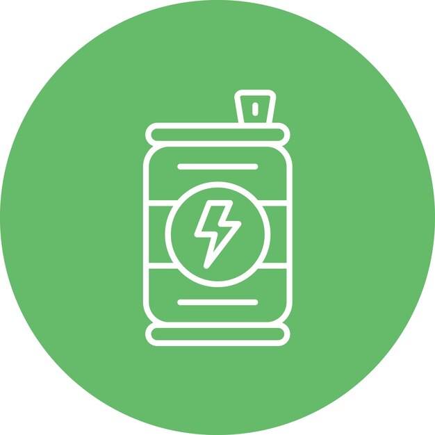Imagen vectorial del icono de la bebida energética Se puede utilizar para bebidas