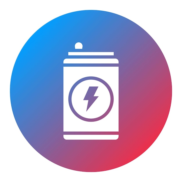 Imagen vectorial del icono de la bebida energética Se puede utilizar para la nutrición