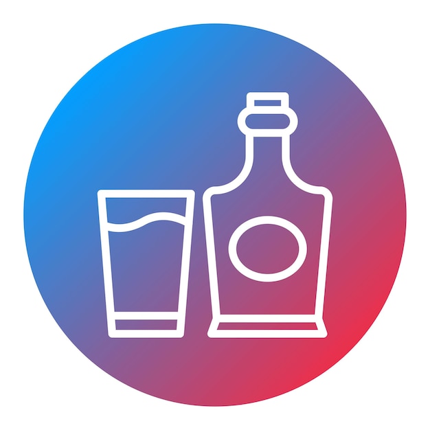 Imagen vectorial de icono de bebida Se puede usar para estilos de vida
