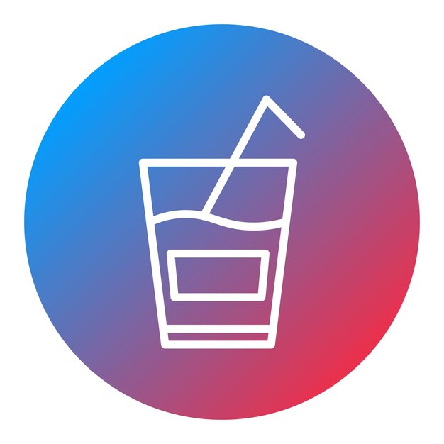 Imagen vectorial del icono de las bebidas Se puede usar para Bar